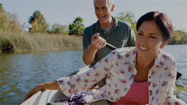 Retired couple boating, LifeReignite