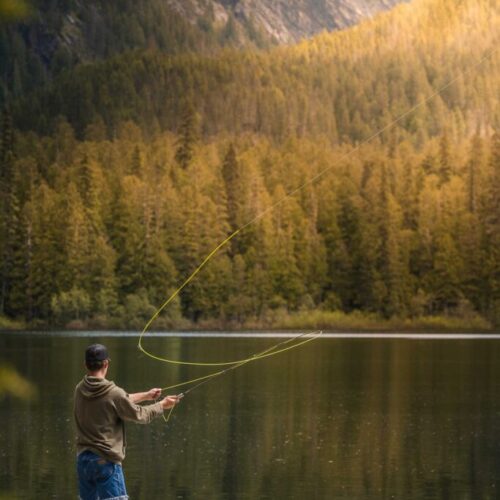 Man fly fishing with LifeReignite
